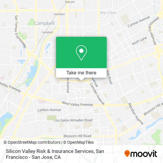 Silicon Valley Risk & Insurance Services map