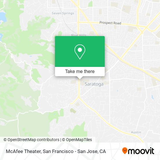 McAfee Theater map