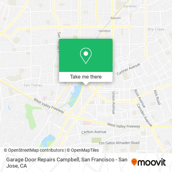 Mapa de Garage Door Repairs Campbell