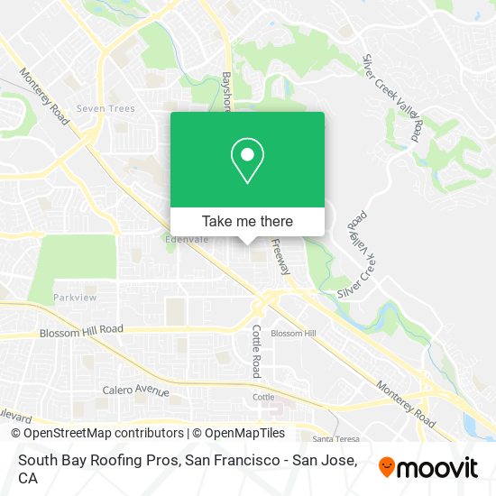 South Bay Roofing Pros map