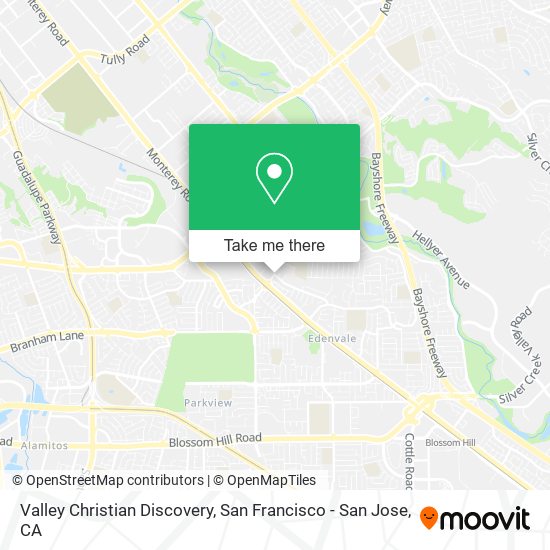 Valley Christian Discovery map