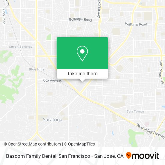 Bascom Family Dental map