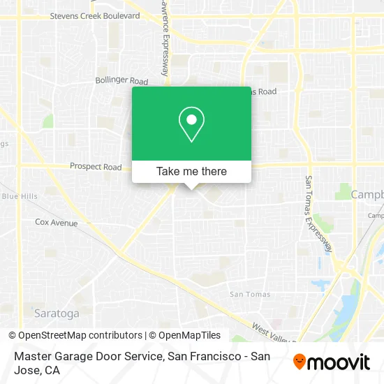 Master Garage Door Service map