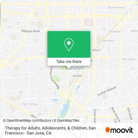 Therapy for Adults, Adolescents, & Children map