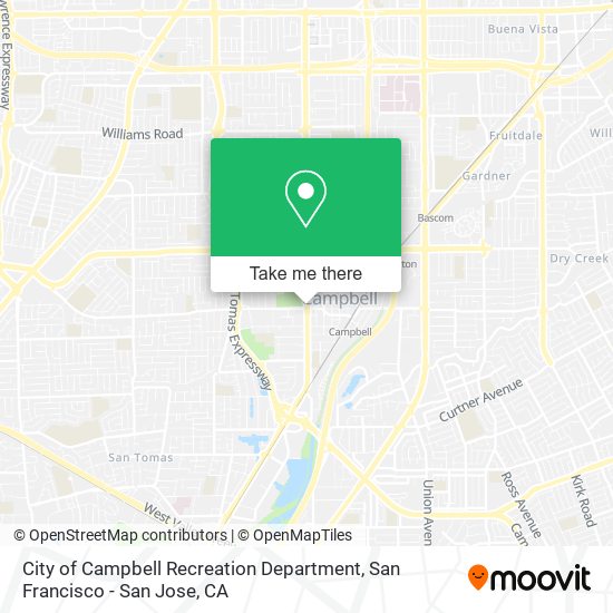 Mapa de City of Campbell Recreation Department