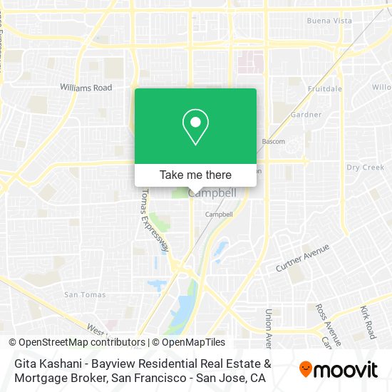 Gita Kashani - Bayview Residential Real Estate & Mortgage Broker map