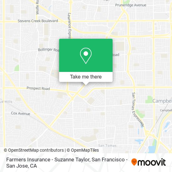 Farmers Insurance - Suzanne Taylor map