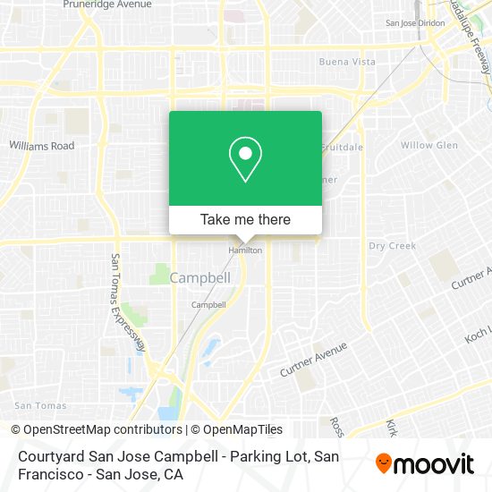 Mapa de Courtyard San Jose Campbell - Parking Lot