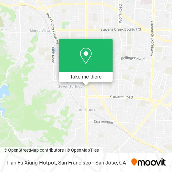 Mapa de Tian Fu Xiang Hotpot