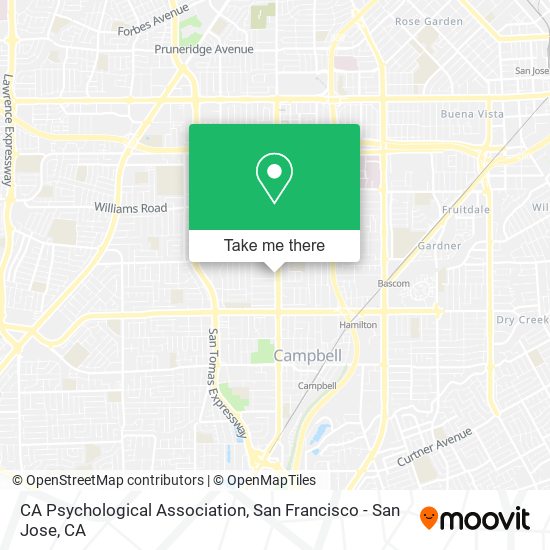 CA Psychological Association map