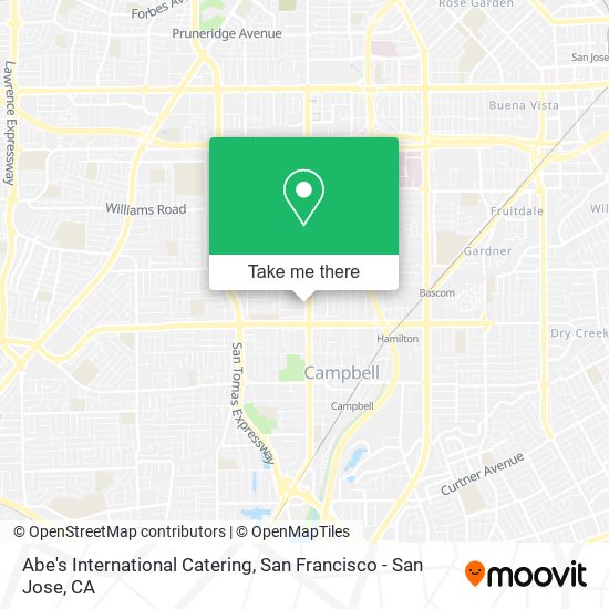 Abe's International Catering map