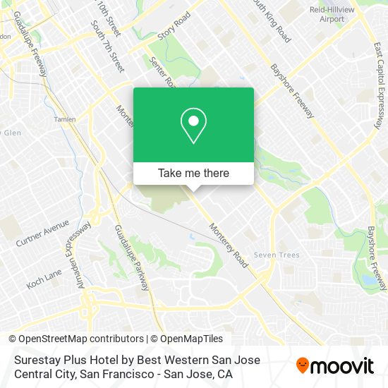 Mapa de Surestay Plus Hotel by Best Western San Jose Central City