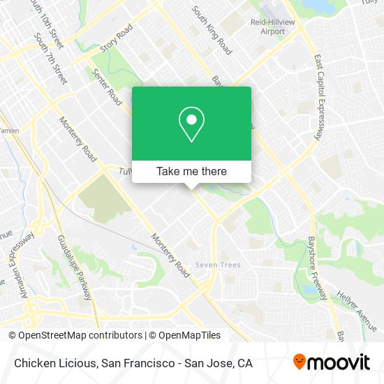 Chicken Licious map