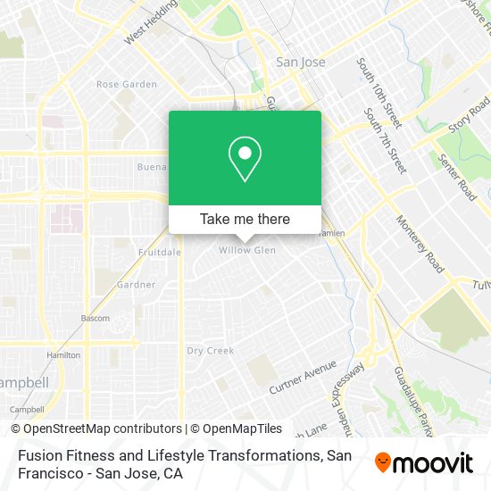 Fusion Fitness and Lifestyle Transformations map