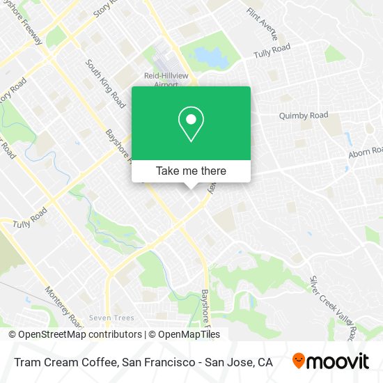 Tram Cream Coffee map