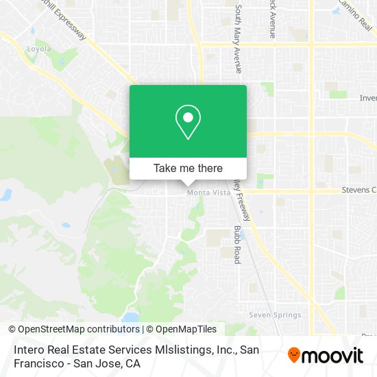 Mapa de Intero Real Estate Services Mlslistings, Inc.