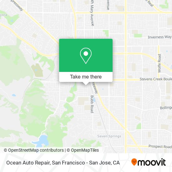 Ocean Auto Repair map