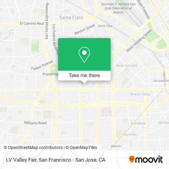 LV Valley Fair map