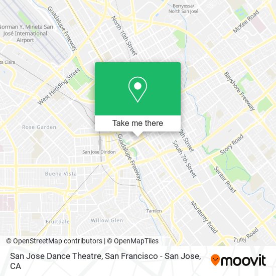 San Jose Dance Theatre map