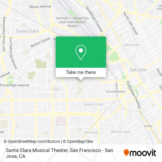 Mapa de Santa Clara Musical Theater