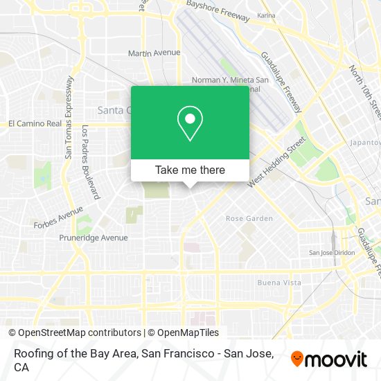 Mapa de Roofing of the Bay Area