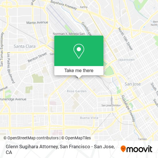 Glenn Sugihara Attorney map