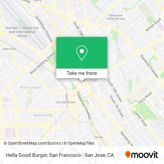 Hella Good Burger map