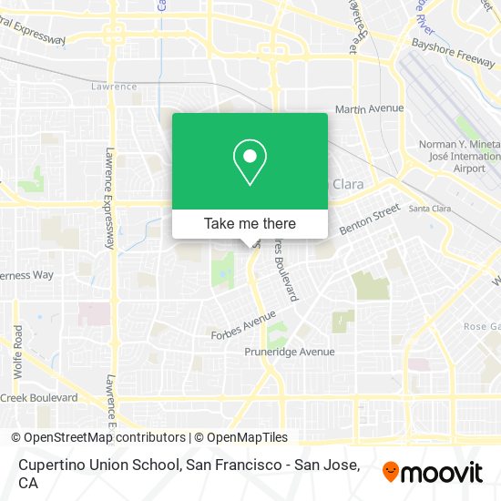 Cupertino Union School map