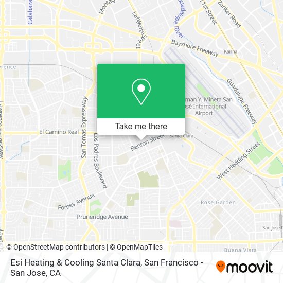 Esi Heating & Cooling Santa Clara map