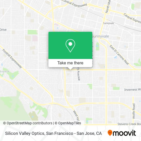 Silicon Valley Optics map