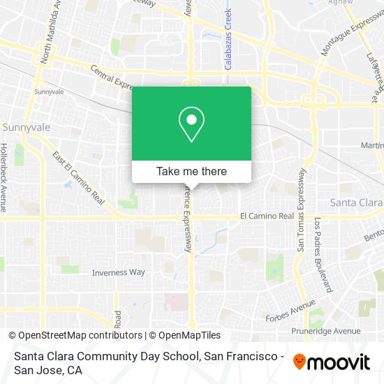 Santa Clara Community Day School map