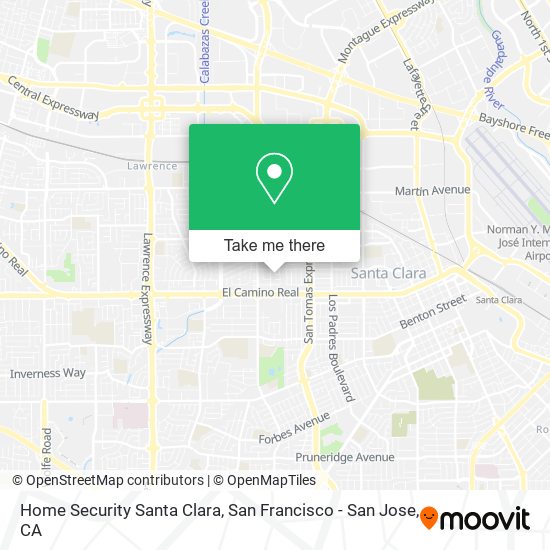Mapa de Home Security Santa Clara