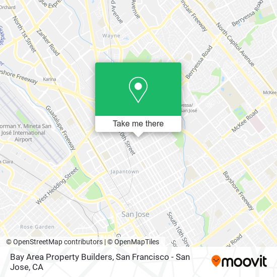 Bay Area Property Builders map