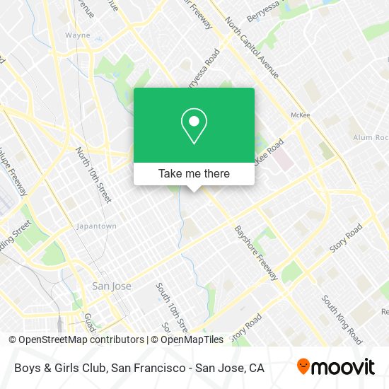 Boys & Girls Club map