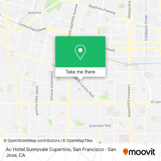 Ac Hotel Sunnyvale Cupertino map