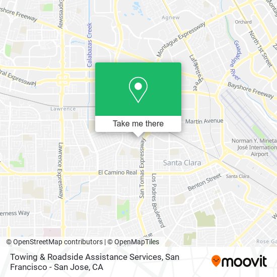 Towing & Roadside Assistance Services map