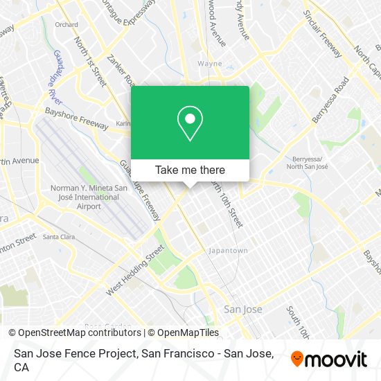 Mapa de San Jose Fence Project