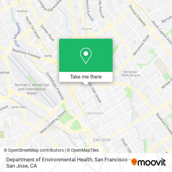 Department of Environmental Health map