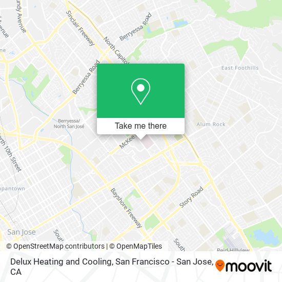 Delux Heating and Cooling map