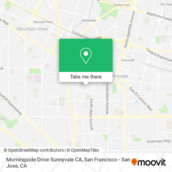 Morningside Drive Sunnyvale CA map