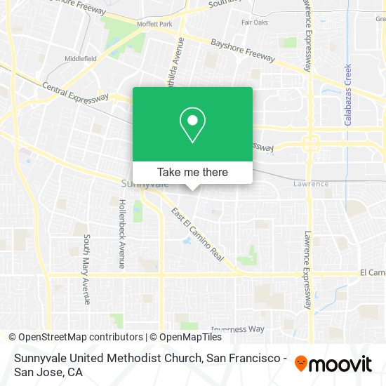 Sunnyvale United Methodist Church map