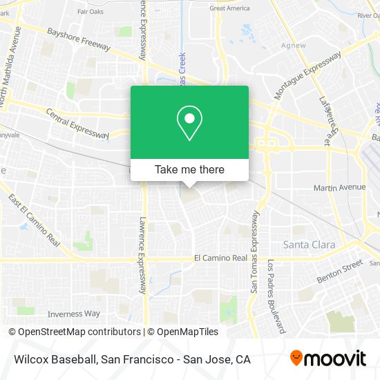 Mapa de Wilcox Baseball