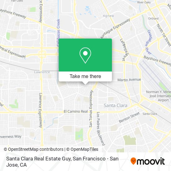 Mapa de Santa Clara Real Estate Guy