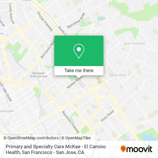 Primary and Specialty Care McKee - El Camino Health map