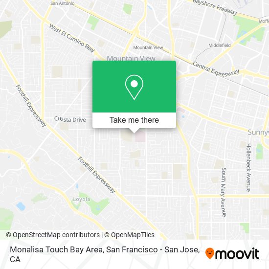 Mapa de Monalisa Touch Bay Area