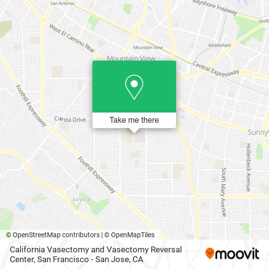 California Vasectomy and Vasectomy Reversal Center map