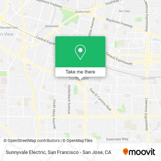 Mapa de Sunnyvale Electric
