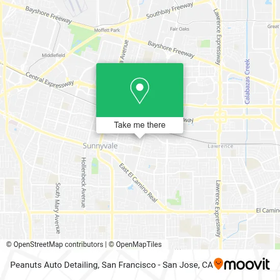 Peanuts Auto Detailing map