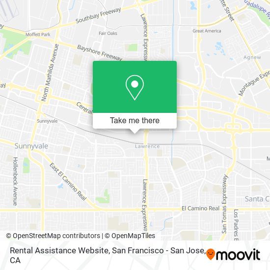 Rental Assistance Website map