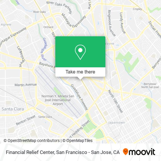 Mapa de Financial Relief Center